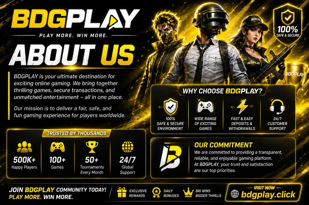 About BDG Play – India's Trusted Online Gaming Platform